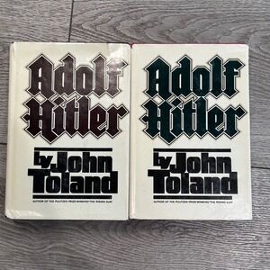 Adolf Hitler by John Toland 2 Volume Set Hardback WWII History Biography